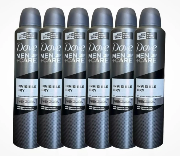 Dove Invisible Dry 6 bottle multi-pack